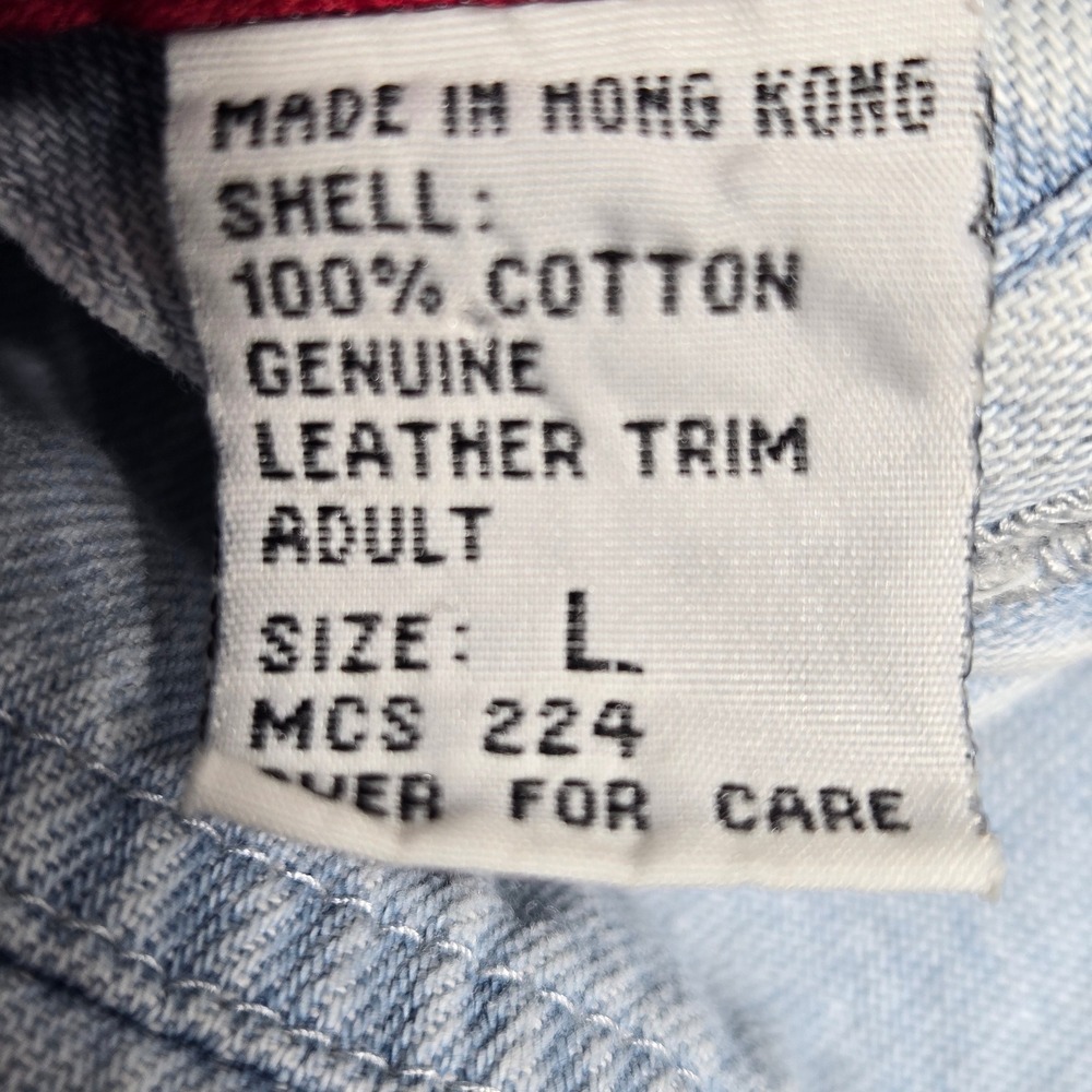 Vintage Marlboro Country Denim Shirt Light Wash Western Workwear Mens Large L - Picture 9 of 13